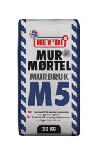 Hey'di Mur- og pussmørtel M5 20 kg
